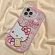thumbnail image 4 of Sanrio-fundas de Hello Kitty para iPhone, cubierta transparente de dibujos animados de lujo para mujer y niña, 15, 14, 13, 12, 11 Pro Max, XR, XS, 7, 8 Plus, SE, Y2K, 4 of 4