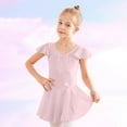 thumbnail image 2 of Odeerbi Ballet Leotards For Girls Gymnastics Leotards Baby Girls Children's Dance Clothes Summer Ruffle Sleeve Training Clothes One-piece Suit Purple, 2 of 4
