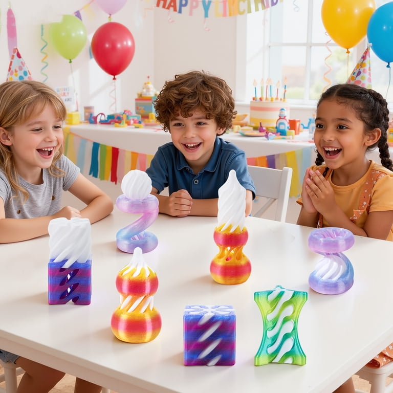 Joyfy 3D Printed Fidget Toys, 4-Pack Impossible Cone photo 7