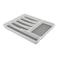 thumbnail image 4 of organizador para cubiertos 6 compartimentos de plástico blanco y gris, 4 of 6