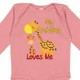 thumbnail image 4 of Inktastic My Grandma Loves Me Giraffe Boys or Girls Long Sleeve Baby Bodysuit, 4 of 5