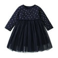 thumbnail image 2 of LYMAYTER Robe Décontractée pour Filles, Robe à Enfiler de Couleur Unie pour Tout-Petits, Printemps Automne, Jolies Robes de Princesse 2-7 Ans, 2 of 8