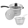 thumbnail image 4 of BESTYASH 1 Set Stainless Steel Frying Pot with Lid Boiling for Households, 4 of 8