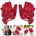 thumbnail image 4 of DiMaddie Fingerless Rivet Punk Gloves for Kids - Motorcycle & Driving, 4 of 6
