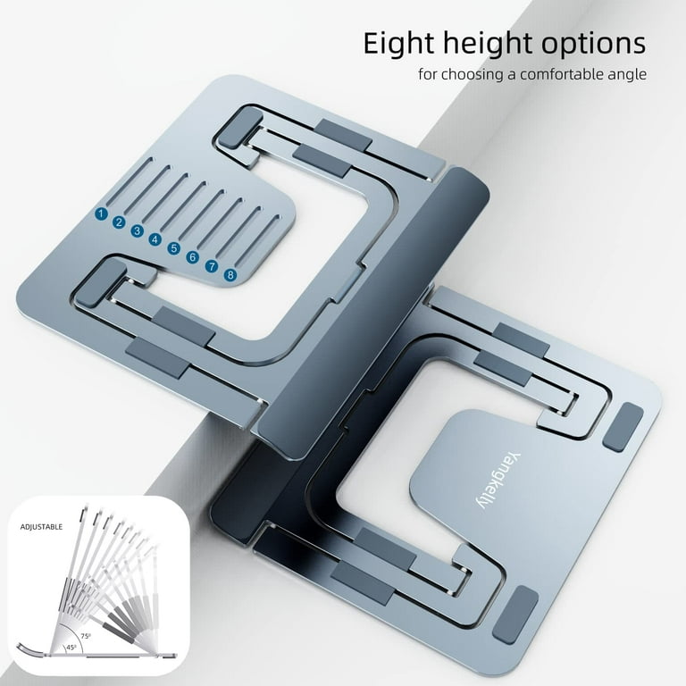 Tablet Stand Foldable and Adjustable, Aluminum Alloy Desktop Holder Drawing Stands  Dock for iPad 7 to 12.9, Foldable 