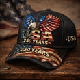 thumbnail image 3 of WKSCLPAI USA 250th Anniversary Commemorative Hat, Fashion Retro Red Blue White Eagle Print Baseball Cap for Men Women, Adjustable Dad Hat for 4th of July, Party & Outdoor Activities, 3 of 6
