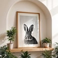 thumbnail image 4 of Baby rabbit - Photography Animal Black and White Wildlife Nature Minimalist Portrait Oak Framed Wall Art Print 20 x 30 inches, 4 of 59