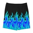 thumbnail image 3 of Teen Girls Flame Printed Summer Vacation Shorts Kids Comfort Loose Elastic Waist Cute Beach Shorts for Boys 5-14 Years, 3 of 3