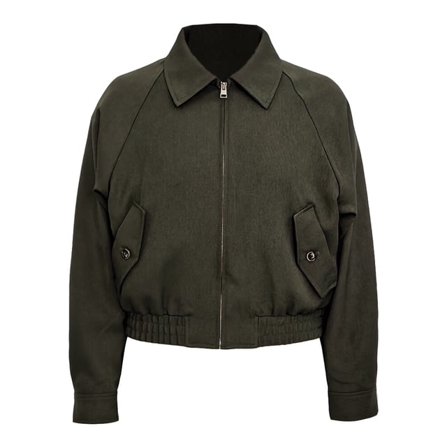 Chamarra George para Mujer, Cuello Camisero Militar Talla Eeg