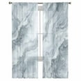 thumbnail image 3 of Modern Marble Sheer Curtains 72 Inches Long 2 Panels Set, Window Sheer Curtains for Living Room/Bedroom, Abstract Ink Painting Art Contemporary Light Filtering Rod Pocket Curtain 52'' x 72'' x 2, 3 of 7