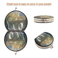 thumbnail image 4 of Portable Folding Mirror Compact Double Sided Travel Mirror Small Makeup Mirror Use Present for Women Fantasy City Bridge, 4 of 7