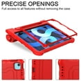 thumbnail image 4 of iPad Air 5th/4th Generation Case for Kids (10.9", 2022/2020), iPad Pro 11 Inch Case 2021/2020/2018 w/Screen Protector & Pencil Holder, Shockproof Handle Stand Cover, 4 of 7