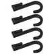 thumbnail image 4 of 4pcs ganchos J pequeños para rejilla para la pared de la cocina de rejilla para toallas colgantes ganchos negros modernos para gabinetes y estantes ganchos utilidad, 4 of 4