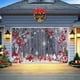 thumbnail image 4 of Cubierta navideña para puerta de garaje | Gran mural navideño para decoración exterior | Letrero de Feliz Navidad con copos de nieve y adornos, 4 of 5