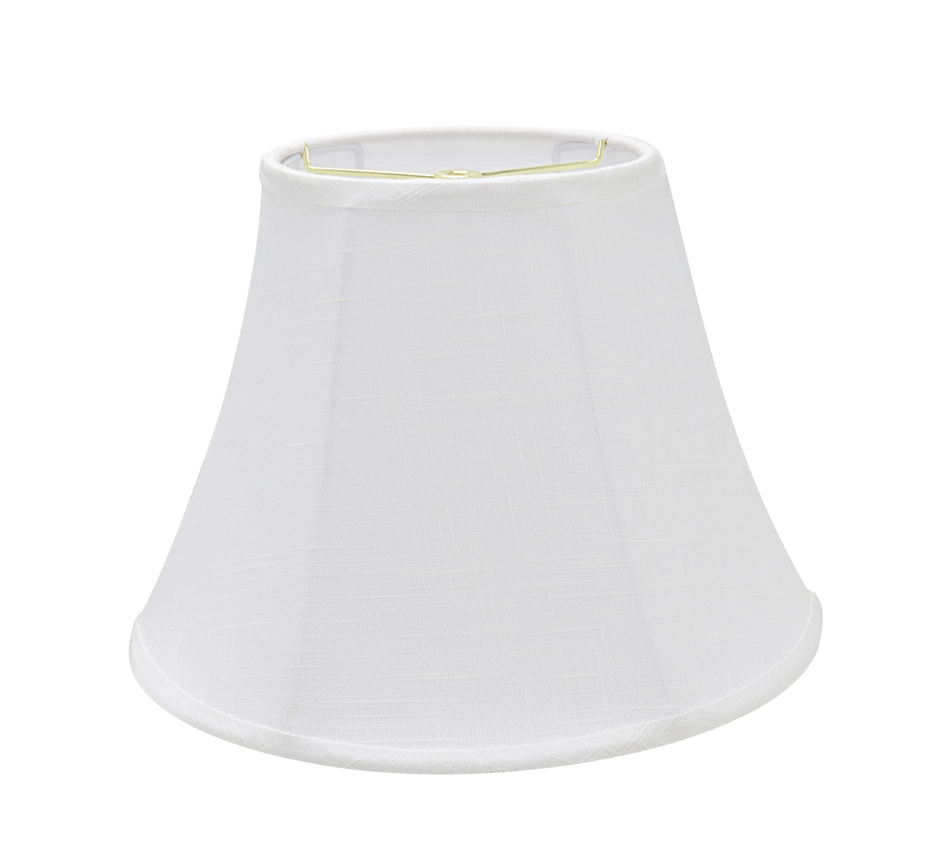 Aspen Creative 38002 Transitional Bell Shaped Collapsible Spider Construction Lamp Shade in Off-White, 13" wide (7" x 13" x 9-1/2")