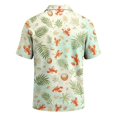 thumbnail image 4 of GrmtClth Tropical Polo Shirt For Men Mens Tropical Summer Polo Tropical Seashell Lobster Fun Crayfish Short Sleeve Light Beach Party Polo Apparel Outerwear Layered With Calm Ocean Graphic Lines Red S, 4 of 6