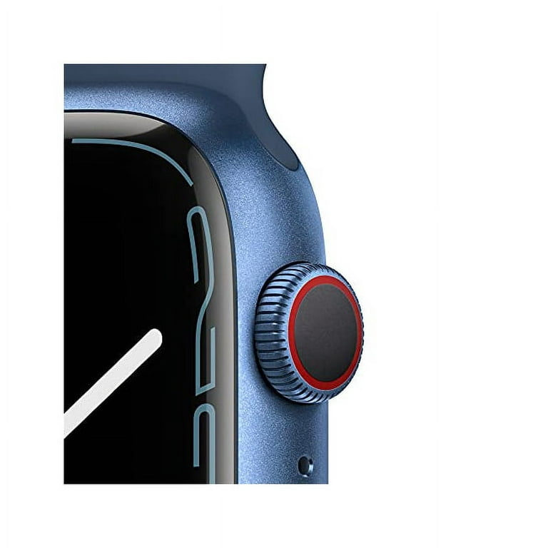 Apple Watch Series 7 GPS + Cellular, 45mm Midnight Aluminum Case with  Midnight Sport Band - Regular (Renewed)