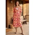 thumbnail image 2 of Woman Within Plus Size Petite Button-Front Elbow-Sleeve Knit Dress, 2 of 6