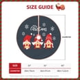 thumbnail image 2 of Salouo Three Cute Christmas Gnomes Christmas Tree Skirt 36" Farmhouse Christmas Decorations Snowman Xmas Tree Skirt Tree Mat for Holiday Party Decor, 2 of 8