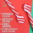 thumbnail image 5 of Peppermint Candy Cane Spoons, No Artificial Dyes, Hot Chocolate Drink Stirrers, 12 Count, 5 of 8