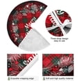 thumbnail image 2 of FMSHPON Christmas Tartan Plaid Xmas Christmas Tree Skirt Stand Mat for Holiday Party Decoration Indoor Outdoor 36 inches, 2 of 6