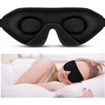 thumbnail image 1 of Masque pour les Yeux pour Extensions de Cils, 12mm Contour 3D, Yeux Libres Clignotants, Masque de Sommeil pour Femmes Hommes, Sangle Réglable, Mousse à Mémoire de Forme, Obscurité Complète, 1 of 5