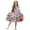 Bohemian Flower, variant on Hippie Floral Turkey Print Toddler Girl Long Sleeve Dresses Breathable A-Line Ruffle Trim Dress Soft Fall Outfits for Girls Patchwork Dresses, 7-8 Y