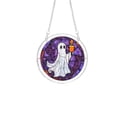 thumbnail image 2 of Halloween Sun Catcher for Window Hanging, Wooden Puzzle Ghost Witch Acrylic Stained Glass Decor for Windows Door Wall, House Warming Gift for Puzzle Lovers by MPOISVA, 2 of 7