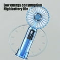 thumbnail image 5 of ChicYu Handheld Fan 3 Speed Rechargeable USB Portable Mini Fan Transparent Adjustable Airflow for Women Indoor Outdoor Travel Blue, 5 of 5