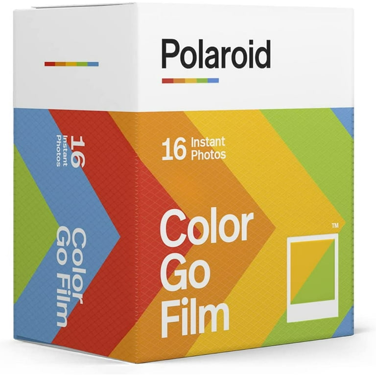 Appareil photo instantané Polaroid Coffret appareil photo instantane Go  White - double pack de films Go cadre blanc (16 films) - 006036