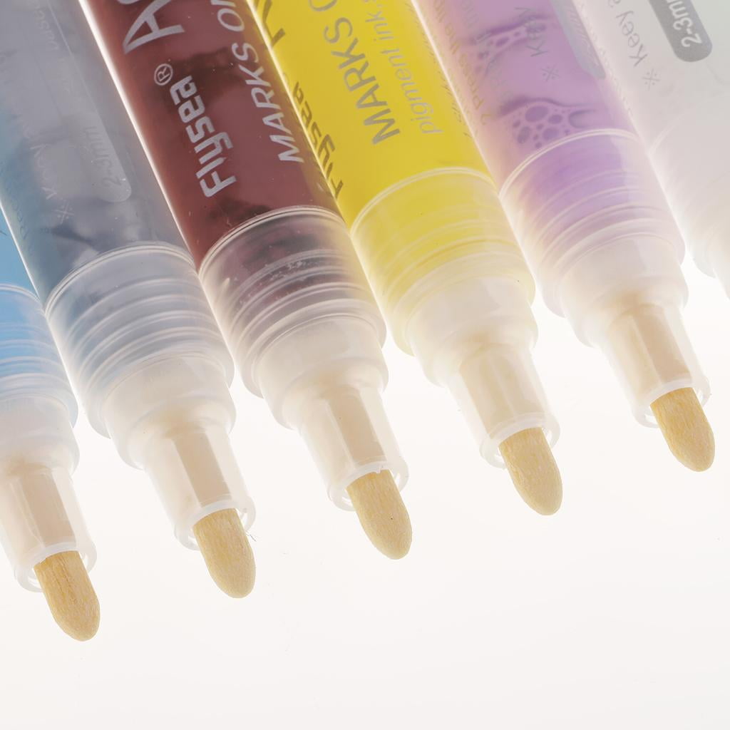 FVDPWYE 18 / 24 / 28 Colors Acrylic Paint Markers, Waterproof Acrylic Paint Marker Set 18 Colors