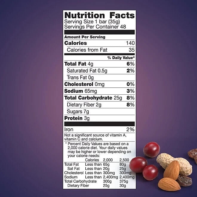 2 Packs Nature Valley Fruit & Nut Chewy Granola Bar Trail Mix 48 ct 59.2 oz Each