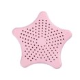 thumbnail image 4 of Cateissary Filtro de fregadero de Color sólido con forma de estrella bonita, decorativo, Flexible, para baño, cocina, lavabo, drenaje de suelo Rosa claro 10piezas, 4 of 6