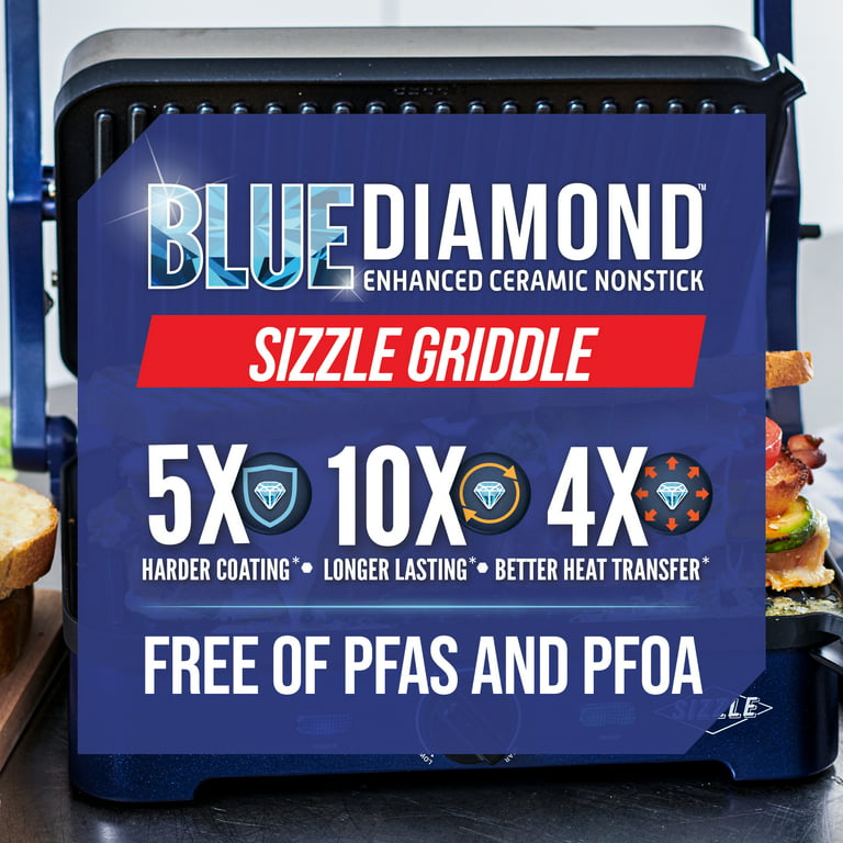 Best Buy: Blue Diamond Electric Sizzle Griddle Blue CC002858-002