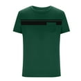 thumbnail image 3 of asjyhkr Plus Size Mens Casual T Shirt Short Sleeve Crew Neck with Pocket Golf Hiking Beach Shirts,M-4XL, 3 of 4