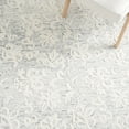 thumbnail image 6 of SAFAVIEH Metro Elvina Floral Area Rug, Grey/Ivory, 6' x 6' Square, 6 of 8
