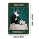 thumbnail image 2 of Placa de Metal Vintage de hierro, pintura Rectangular de gato divertido, Arte de la pared Decoración, 20x30cm, 2 of 9