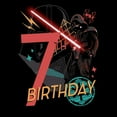 thumbnail image 2 of Boy's Star Wars: A New Hope Darth Vader 7th Birthday Abstract Background Graphic T-Shirt, 2 of 5