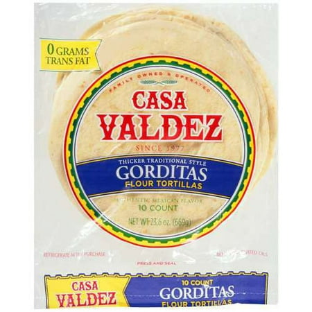 Casa Valdez: Tortillas Flour Gorditas Style Bread, 23.6 Oz