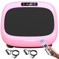 thumbnail image 6 of CoolHut Vibration Plate Exercise Machine, Mini Whole Body Workout Wave Vibration Plate with Loop Bands & Remote, Vibration Plate for Weight Loss, Shaping, Toning, Pink, 6 of 6