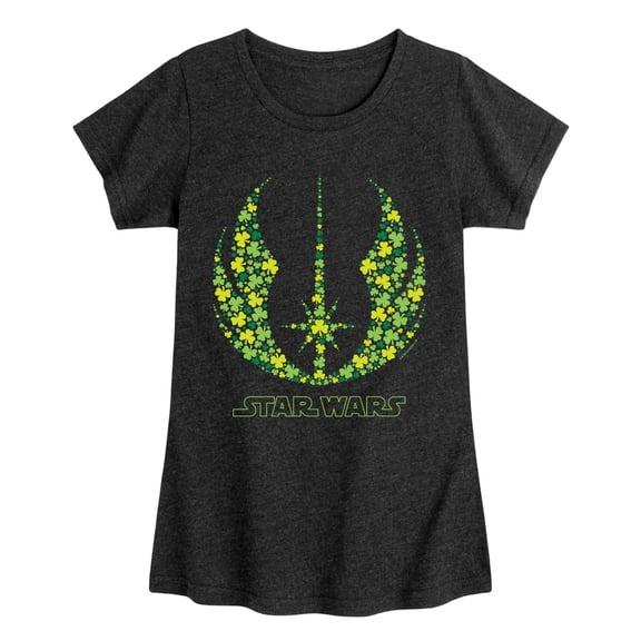 Star Wars - Shamrock Jedi Crest Fitted Short Sleeve Graphic T-Shirt
