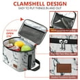thumbnail image 2 of Aosbos Lunch Box for Women Men Insulated Lunch Bag Cooler Bags with Shoulder Strap Marble, 2 of 7