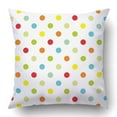 thumbnail image 1 of BSDHOME Yellow Color Colorful Polka Dots Pattern with White Blog Scrapbooks Party Wedding Blue Christmas Pillowcase 18x18 inch, 1 of 1