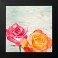 thumbnail image 2 of Jenny, Thomlinson 20x20 Black Modern Framed Museum Art Print Titled - Funky Roses II, 2 of 5