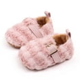 thumbnail image 2 of Quealent Toddler Slippers Wide Cozy Boys Girls House Slippers Non-slip Kids Soft Plush Indoor House Shoes for Winter Warm Pink for Size 5.5, 2 of 8