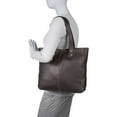 thumbnail image 3 of Le Donne Leather Double Strap Rivet Tote LD-2000, 3 of 5