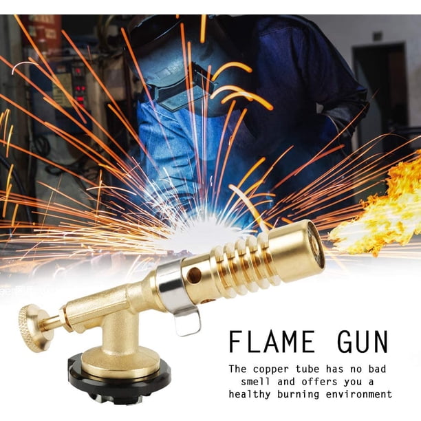 Cocina de latón portátil Cocinar Gas butano Antorcha culinaria Soldadura Bbq Llama Pistola Pistola de encendido electrónico