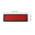 thumbnail image 2 of OUNONA Led Badge Text Red PVC Fashion Scrolling Message Name Tag 1 Set, 2 of 8