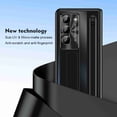 thumbnail image 2 of Dteck Slim Fit for Z Fold 6 Case with S Pen & S Pen Holder, Tempered Glass Screen Protector & Adjustable stand Hinge Protection Shockproof Lightweight Full Protective Cover for Z Fold 6 5G,Black, 2 of 8
