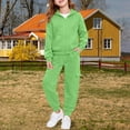 thumbnail image 6 of Angala Outfit For Toddler Boys Solid Color Long Sleeve Hooded Sweatshirt Jogger Pants Set Boys Fall Casual Clothes Size 3-4 Years, 6 of 7